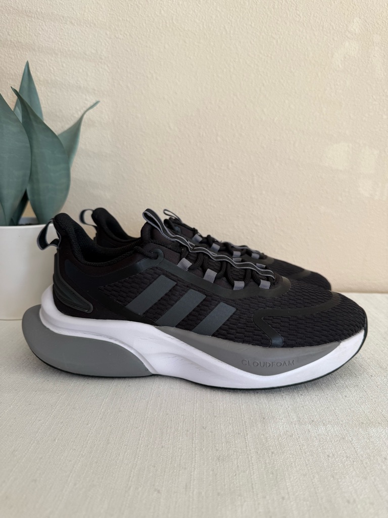Adidas Alphabounce Men’s Black And Gray Cloudfoam Athletic Sneakers